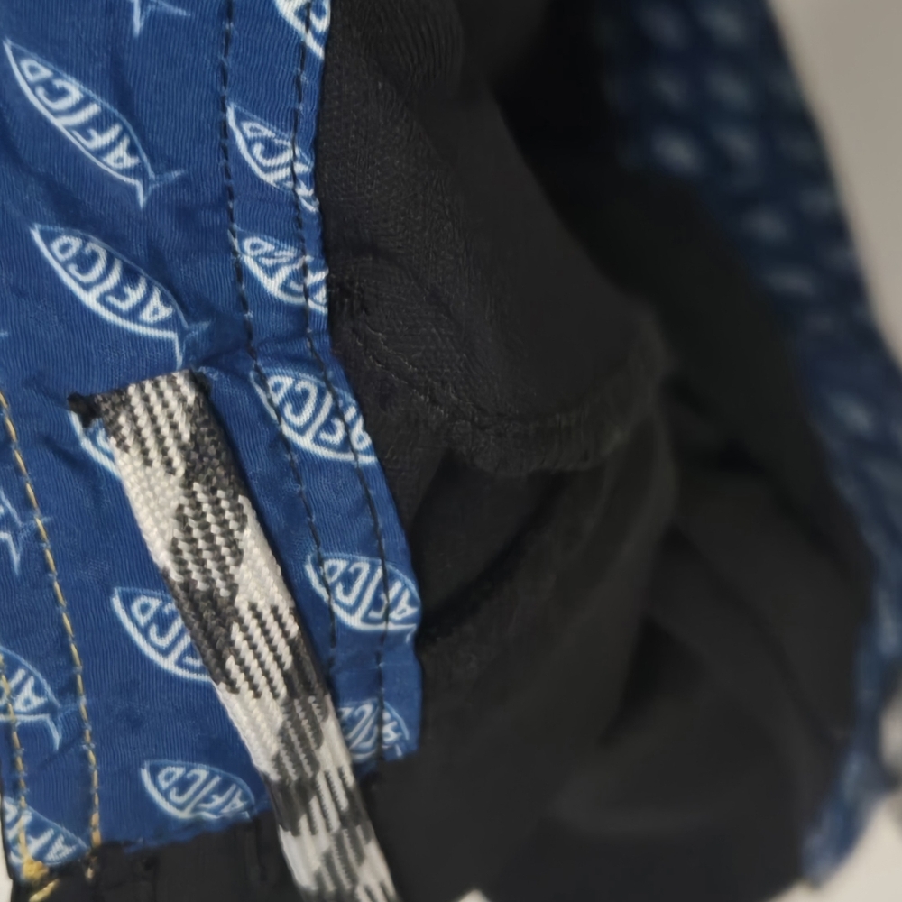 AFTCO Black Shorts with Blue Inner Waistband. M97 Overboard, Black - Picture 7 of 8